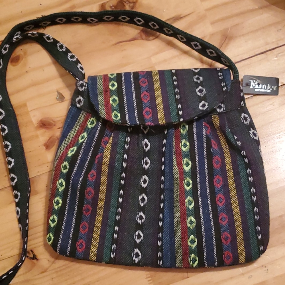 Designed Minky Crossbody purse